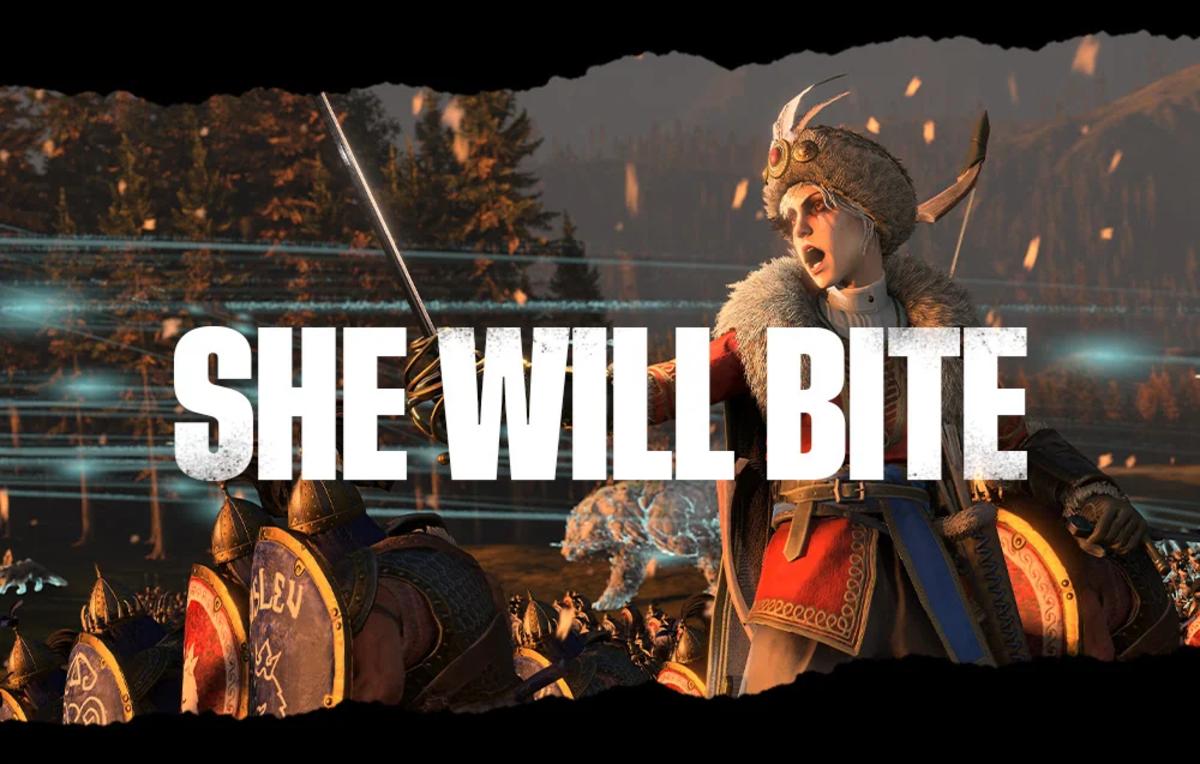 Total War Warhammer 3 Ulrika legendary hero.